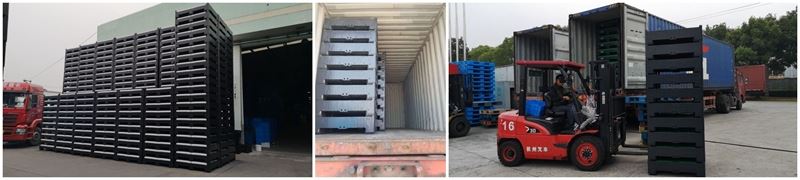 solid plastic pallet bin