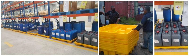 Large Fluorinated Plastic Spill Pallets