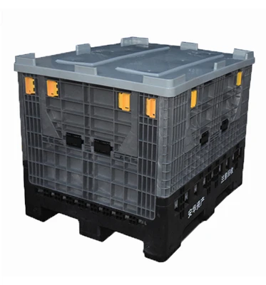 Caja de paletas de plástico resistente plegable