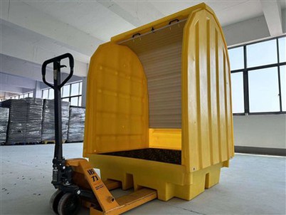 Tarimas para derrames con cubierta dura