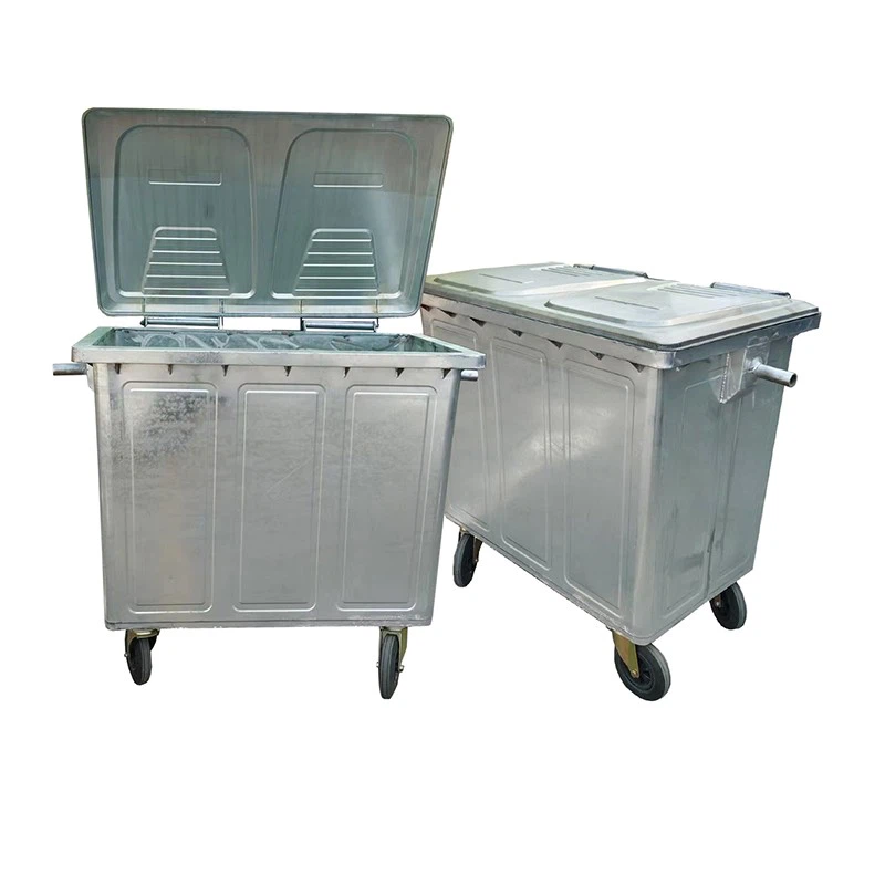 1100L Stainless Steel Trash Cans With Wheels suppliers