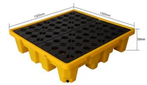 4 Drums Plastic Spill Pallet 4 Drums Plastic Spill Pallet