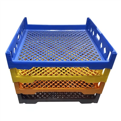 Bandeja de pan de panadería apilable perforada de calidad alimentaria