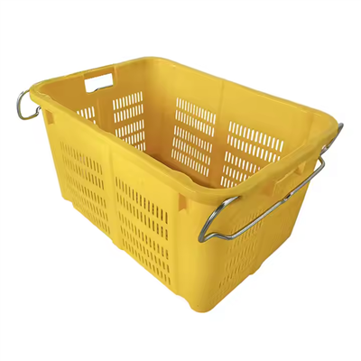 Cesta de metal de comestibles de plástico nido