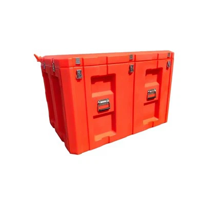 Caja de rescate de terremoto de moho roto